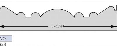 1-3/4'' X 1-1/4'' X 1/4'' Corrugated Back Rosette Knives