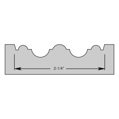 1 3/4 X 1 1/4 X 1/4 CB ROSETTE KNIVES