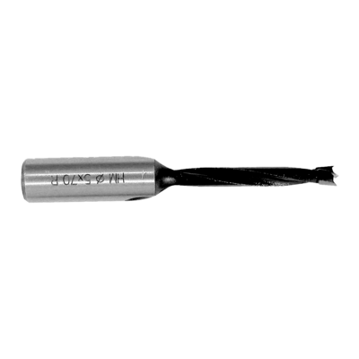 8mm x 70mm Carbide Tipped Boring Bit — 60° Point, Right-Hand