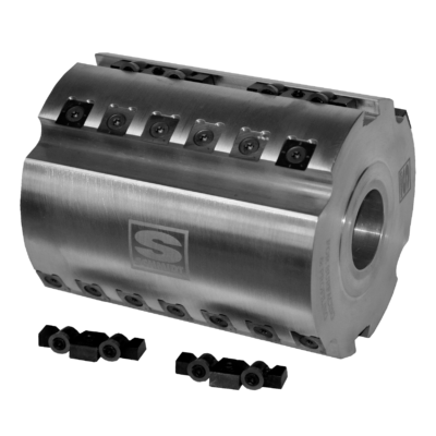 125mm x 150mm x 1-1/2'' Bore Surfacing & Relieving Head with Square Inserts