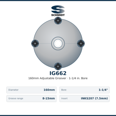 IG662 160mm adjustable groover, 8-15mm range