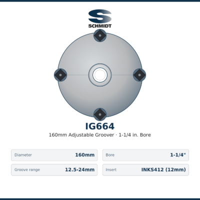 IG664 160mm adjustable groover, 12.5-24mm range