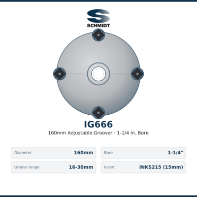 IG666 160mm adjustable groover, 16-30mm range