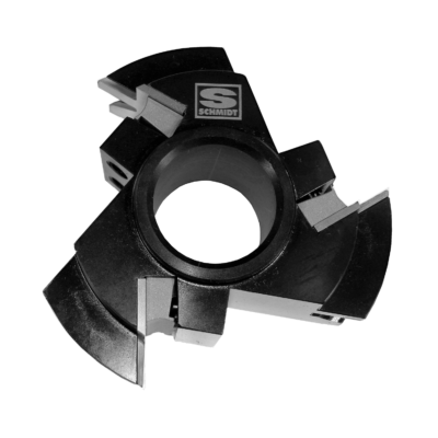4-1/2 in. Insert Stile Head, 3-Wing, 1-1/4 in. Bore, Shaker Pattern — Groove