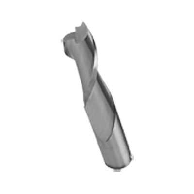 Solid Carbide Spiral Bit, 2-Flute — CD 1/4" · CL 1" · SH 1/4" · OAL 2-1/2"