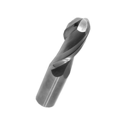 Solid Carbide Ball-Nose Bit, 2-Flute — CD 1/2" · CL 1-1/4" · SH 1/2" · R 1/4" · OAL 3"