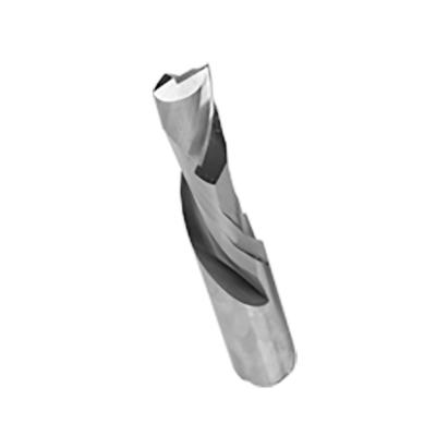 Solid Carbide Compression Spiral Bit, 1-Flute — CD 3/8" · CL 1" · SH 3/8" · OAL 3"