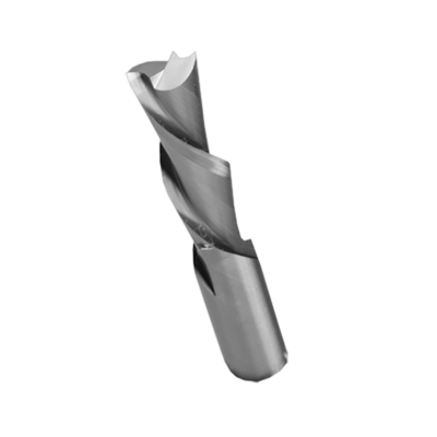 Solid Carbide Laminate Spiral Bit, 2-Flute — CD 3/8" · CL 1" · SH 3/8" · OAL 3"