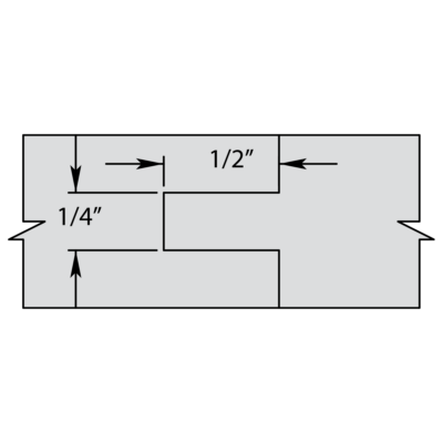4'' x 1-1/4'' Bore Carbide 3-Wing Stile & Rail Set — Standard Profile
